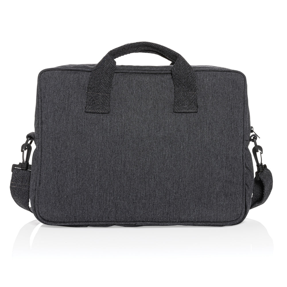 Branded Laluka AWARE™ recycled cotton 15.4 inch laptop bag