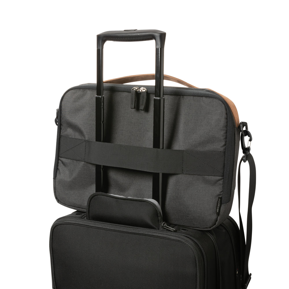 Branded Impact AWARE™ 300D two tone deluxe 15.6" laptop bag