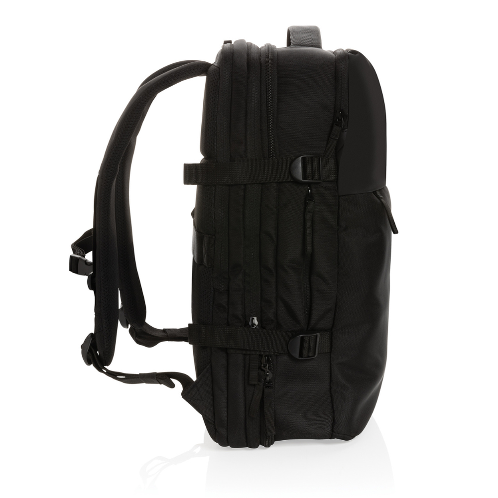 Branded Swiss Peak AWARE™ RPET 15.6' expandable weekend backpack