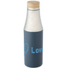 Branded Hulan 540 ml copper vacuum insulated stainless steel bottle with bamboo lid