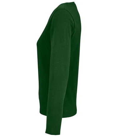 SOL'S Ladies Imperial Long Sleeve T-Shirt Bottle Green