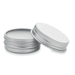 Branded Vegan lip balm in round tin