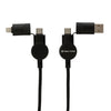 Branded Oakland RCS recycled plastic 6-in-1 fast charging 45W cable