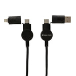 Branded Oakland RCS recycled plastic 6-in-1 fast charging 45W cable