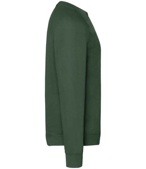 Fruit of the Loom Classic Raglan Sweatshirt Bottle Green