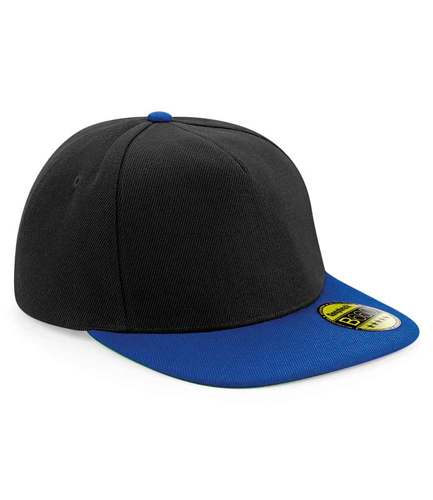 Branded Beechfield Original Flat Peak Snapback Cap