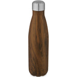 Cove 500 ml vacuum insulated stainless steel bottle with wood print