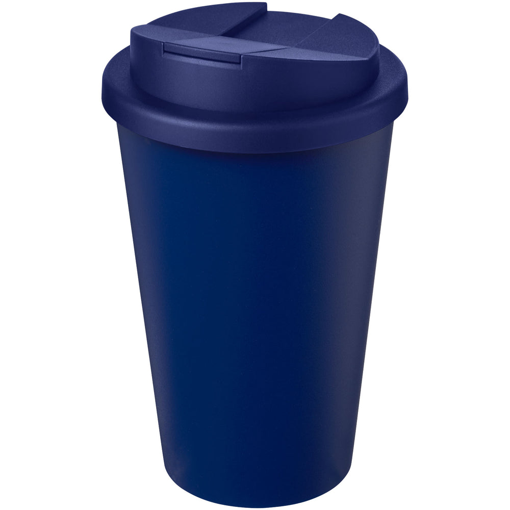Branded Americano® Eco 350 ml recycled tumbler with spill-proof lid