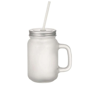 Frosted Glass Mason Jar