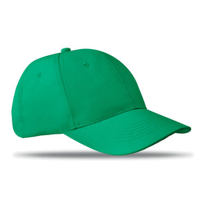 6 panels baseball cap Green