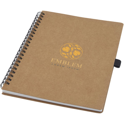 Branded Cobble A5 Wire-o Recycled Cardboard Notebook