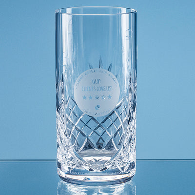 Branded 400ml Blenheim Lead Crystal Panel High Ball