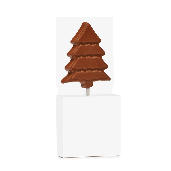 Branded Milk Chocolate Christmas Tree Lolly