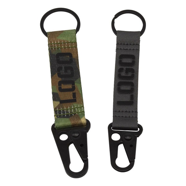 Branded 25mm Webbing Eagle Clip Keyring