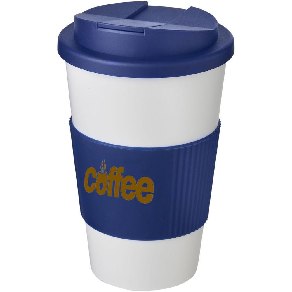 Americano® 350 ml tumbler with grip & spill-proof lid