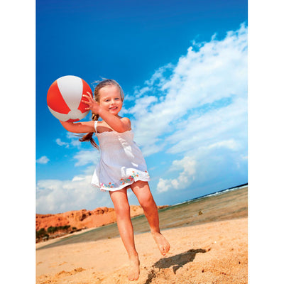 Inflatable beach ball Red/White