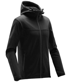 Stormtech Orbiter Hooded Soft Shell Jacket Black/Dolphin