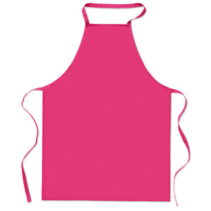 Kitchen apron in cotton Fuchsia