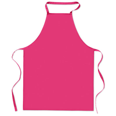 Kitchen apron in cotton Fuchsia