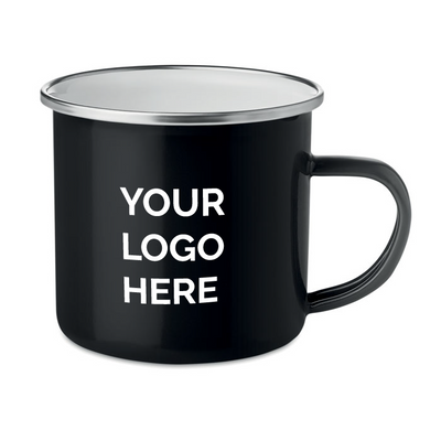 Branded Metal mug with enamel layer 350ml