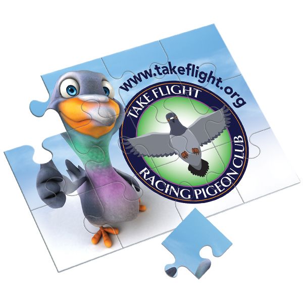 12 Piece Jigsaw Printed Full Colour. A6 Size
