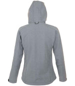 SOL'S Ladies Replay Hooded Soft Shell Jacket Grey Marl