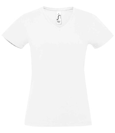 SOL'S Ladies Imperial V Neck T-Shirt White