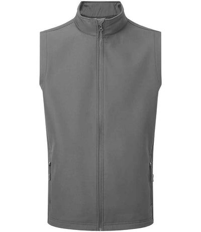 Premier Windchecker® Recycled Printable Soft Shell Gilet Dark Grey