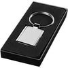 Branded Sergio rectangular metal keychain