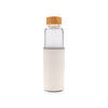 Glass bottle with textured PU sleeve