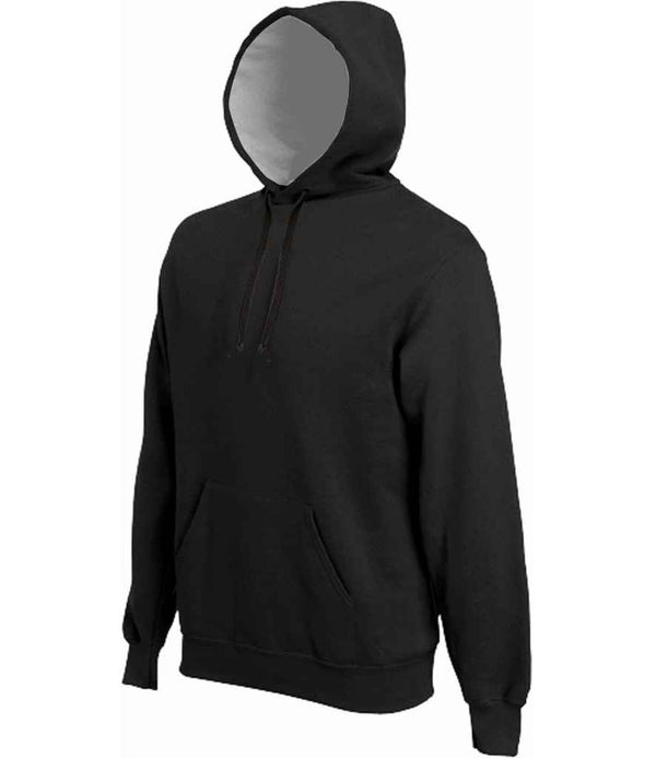 Kariban Heavy Contrast Hoodie Black