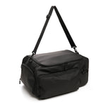 'Recycled 2-in-1 Duffle Backpack' BLACK Recycled Rucksack / Duffel Bag