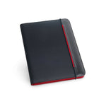 FITZGERALD. A4 folder in PU and 800D with lined sheet pad