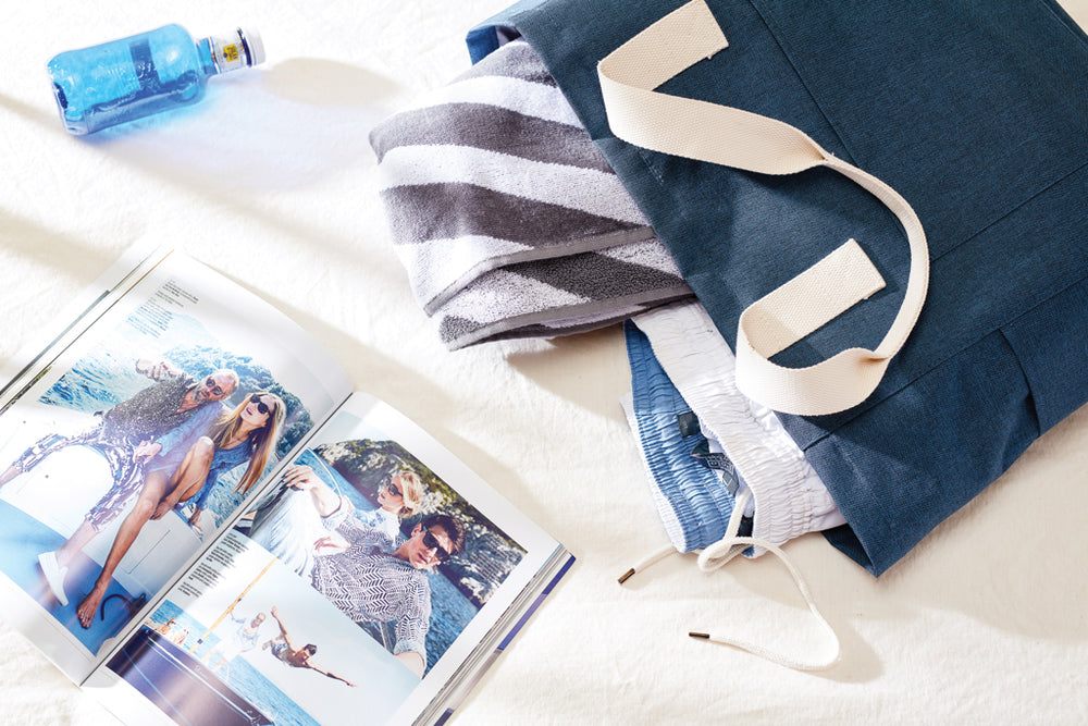 Branded VINGA Sortino beach bag