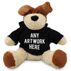 Branded Black Hoodie Bear