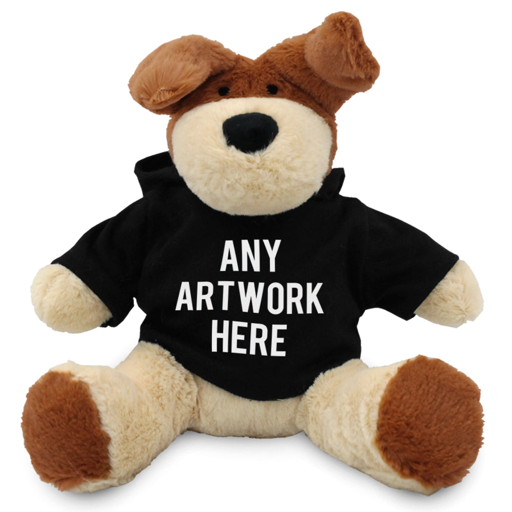 Branded Black Hoodie Bear