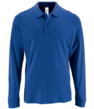 SOL'S Perfect Long Sleeve Piqué Polo Shirt Royal Blue
