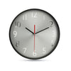 Branded Wall clock w silver background