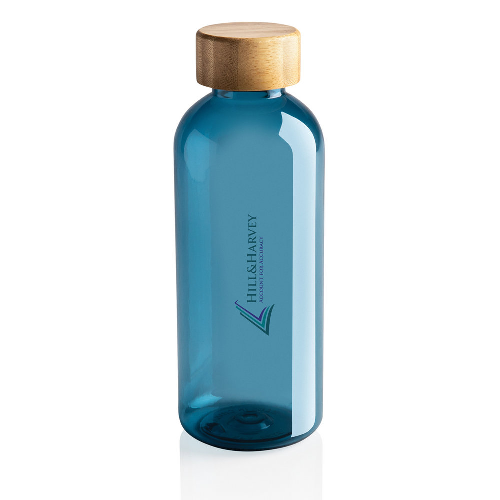 GRS RPET bottle with bamboo lid