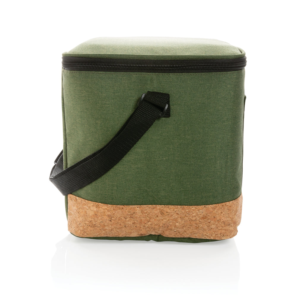 Branded Impact AWARE™ XL RPET two tone cooler bag with cork detail