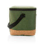 Branded Impact AWARE™ XL RPET two tone cooler bag with cork detail