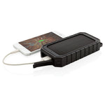 Branded RCS recycled plastic Solar powerbank with 10W Wireless