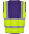 Pro RTX High Visibility Waistcoat Yellow/Purple