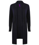Branded Henbury Ladies Longline Open Cardigan