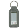 Branded Long Square Shaped Keyfob with Domed Medallion