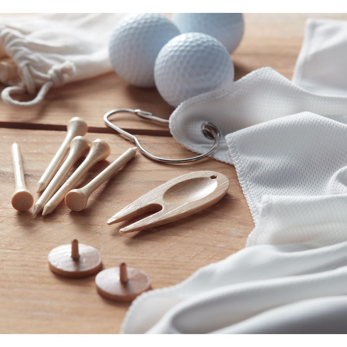 Branded Golf accessories set in pouch