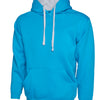 Branded Contrast Hooded Sweatshirt