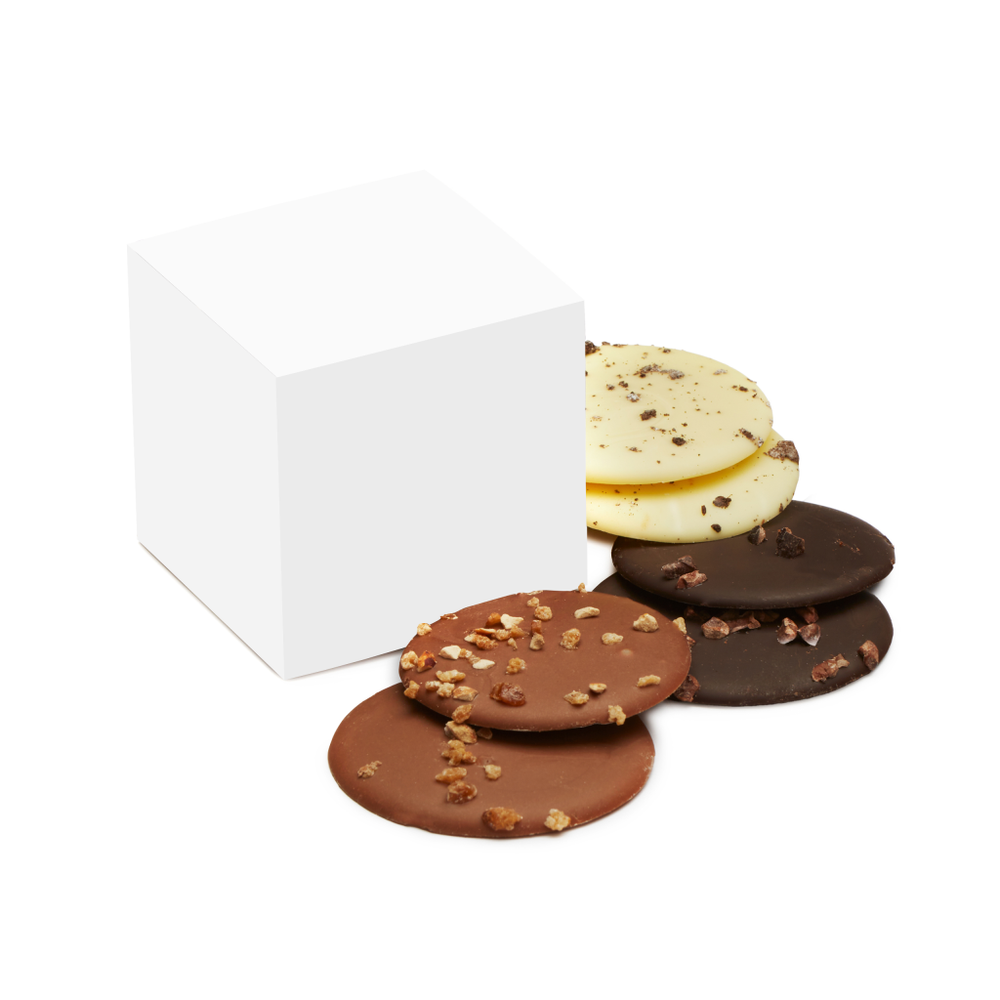 Branded Maxi Box of Chocolate Discs