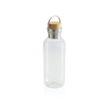 GRS RPET bottle with bamboo lid and handle