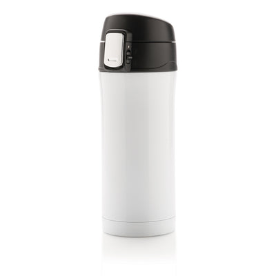 Branded RCS Recycled stainless steel easy lock vacuum mug